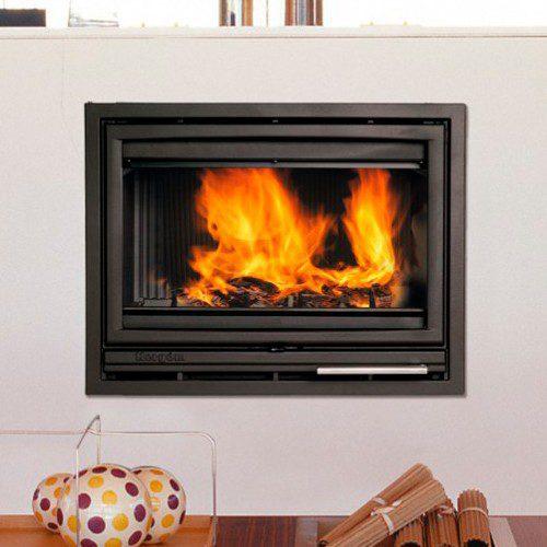 chimenea cerrada y una insertable