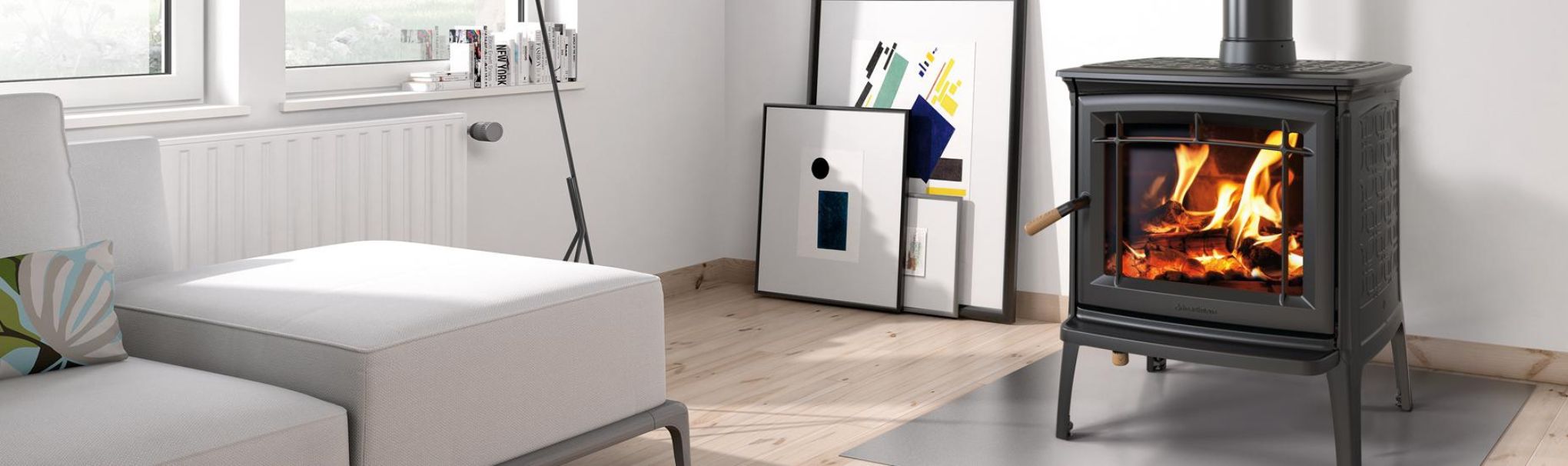 estufa de hierro fundido o estufa de acero