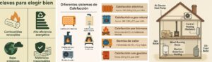 emisiones de co2 entre métodos de calefacción