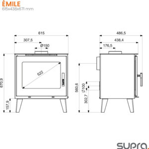 Estufa de leña ÉMILE