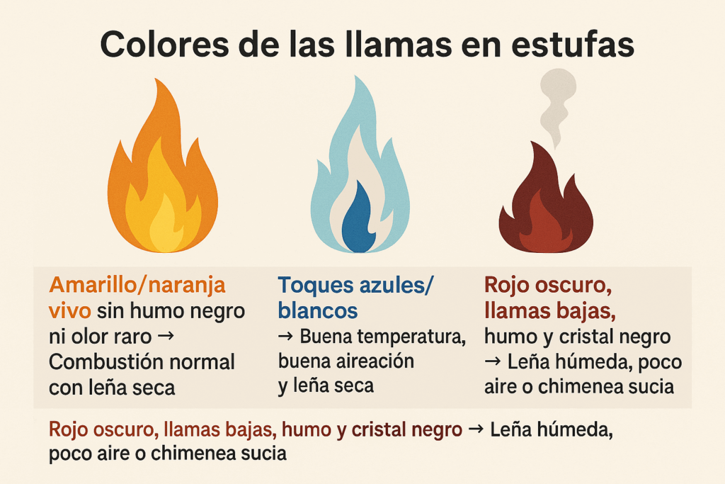 colores de las llamas