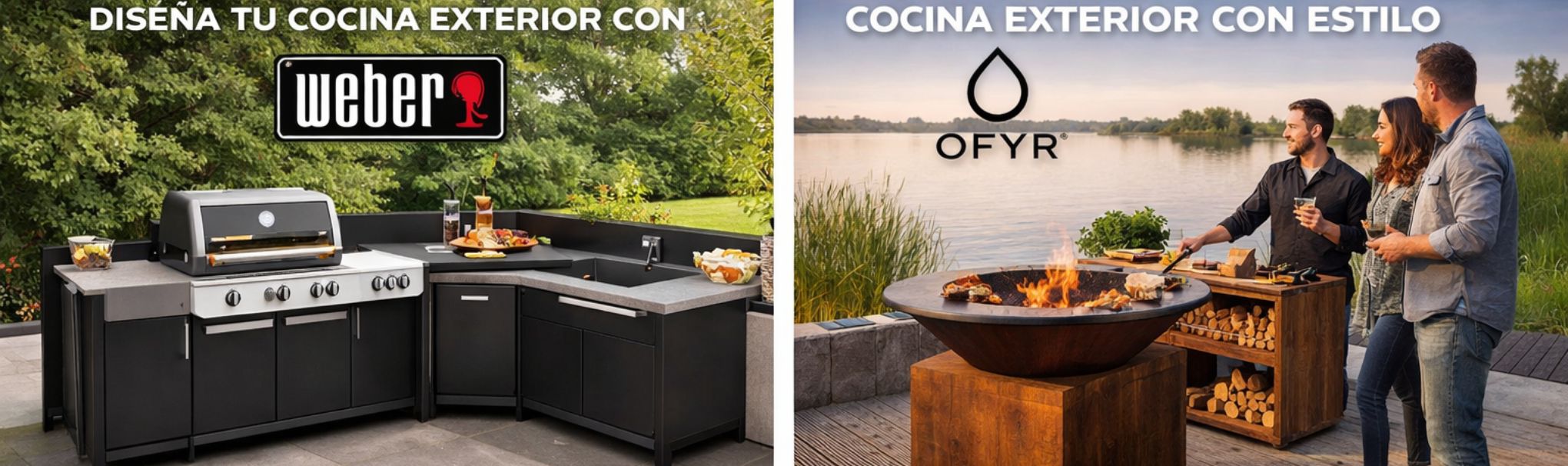 Diseñar tu cocina exterior con Weber y Ofyr